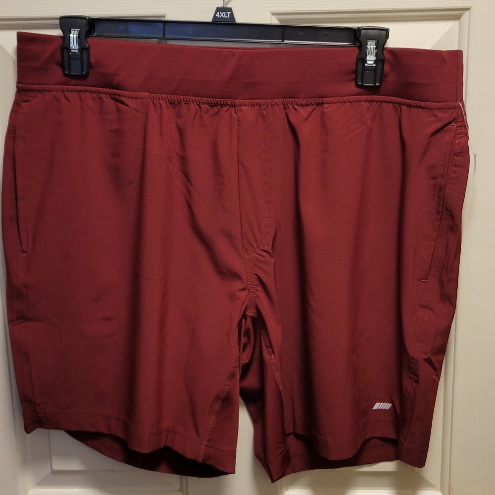 🌴 Amazon Basics Maroon Athletic Shorts Size XL NWOT - Picture 3 of 8